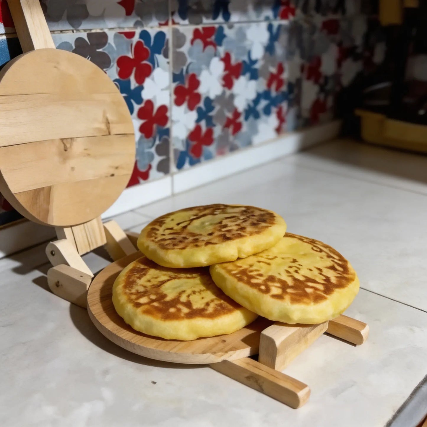 كراصة الخبز بالخشب صنع يدوي